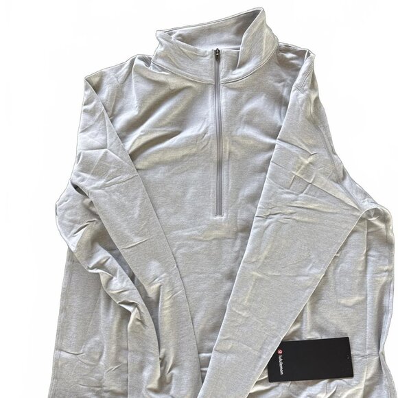 Soft Jersey Half Zip - Heathered Vapor/Heathered Silver Drop - Picture 1 of 4